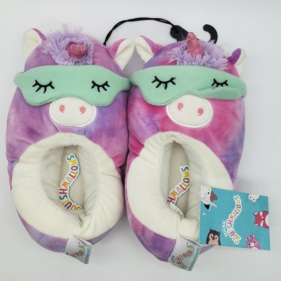 Kelly Toys Holdings, LLC Other - Original Squishmallows UNICORN Girl's Rubber Sole Slippers - NWT - Size 2-3